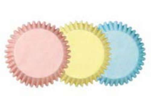 Mini Assorted Pastel Cupcake Papers - Click Image to Close